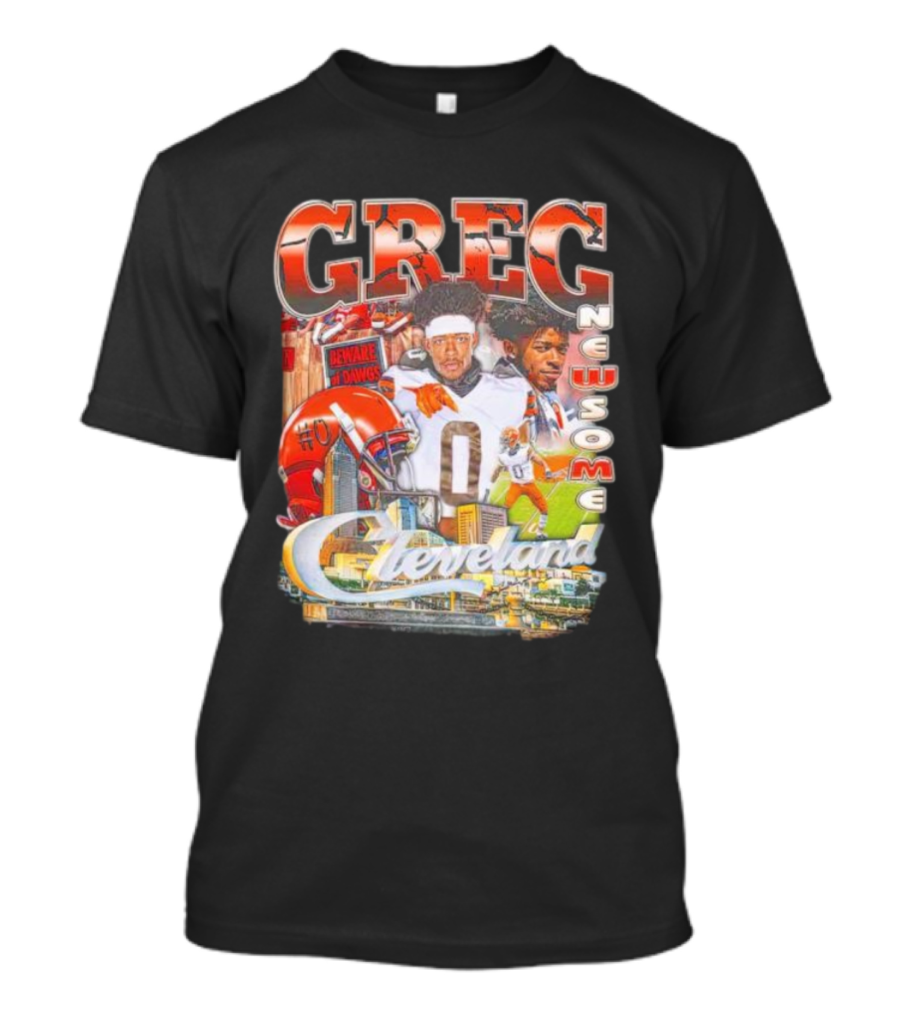 Greg Newsome II Cleveland Collage Beware Of Dawgs T-Shirt