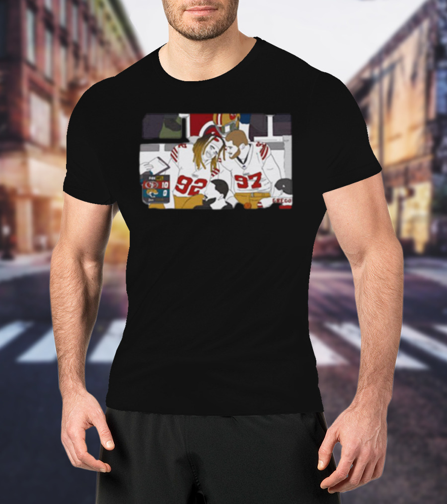 San Francisco 49ers Bromance Young And Bosa Football Friends T-Shirt