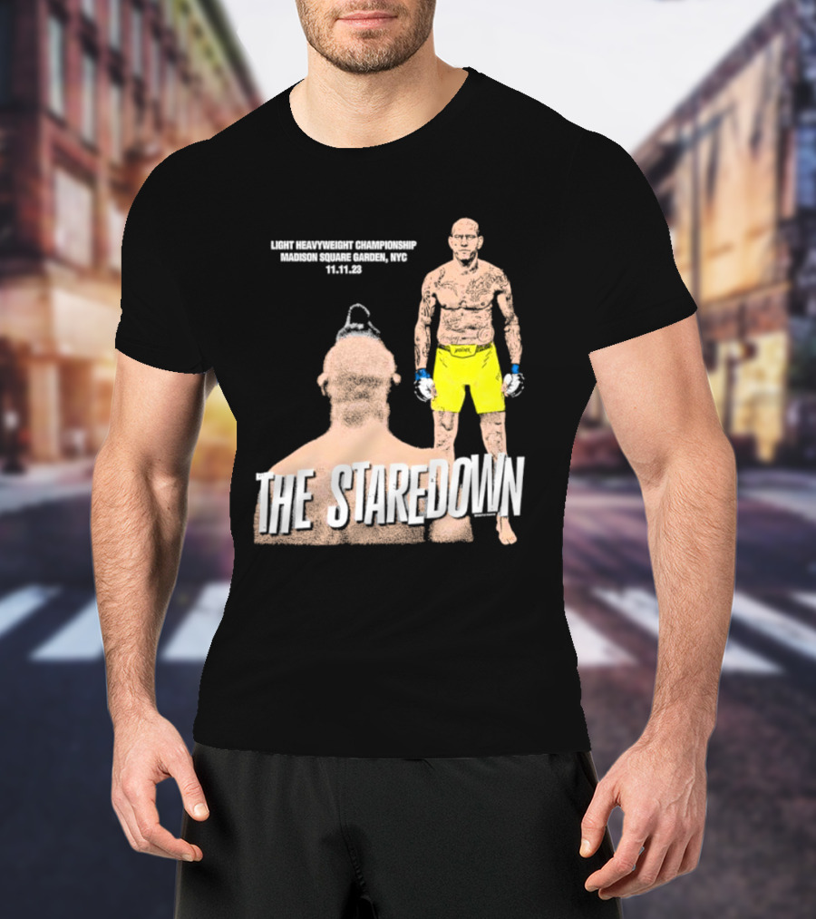 Light Heavyweight Championship The Staredown Madison Square Garden NYC 11.11.23 T-Shirt