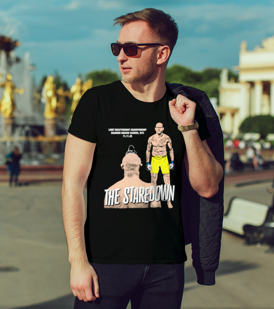 Light Heavyweight Championship The Staredown Madison Square Garden NYC 11.11.23 T-Shirt