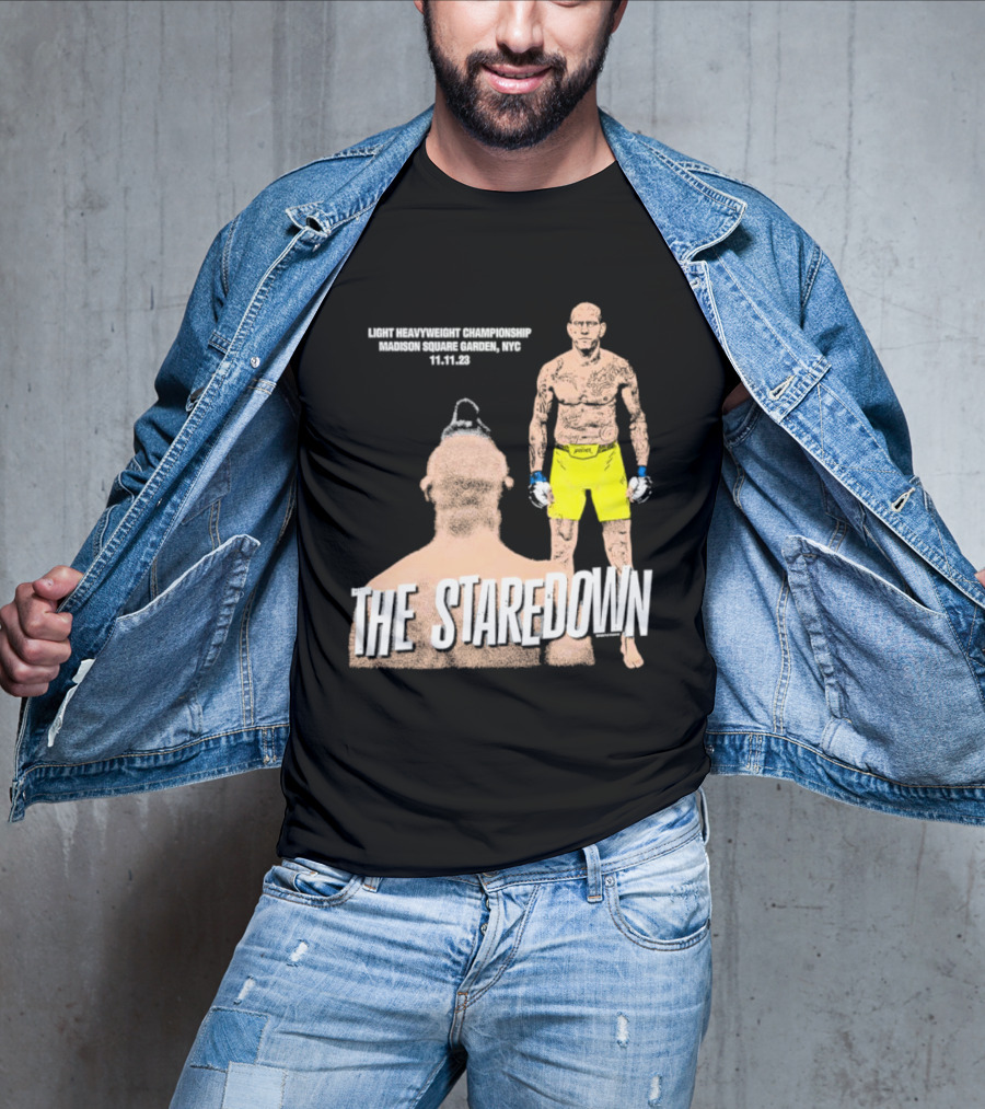 Light Heavyweight Championship The Staredown Madison Square Garden NYC 11.11.23 T-Shirt