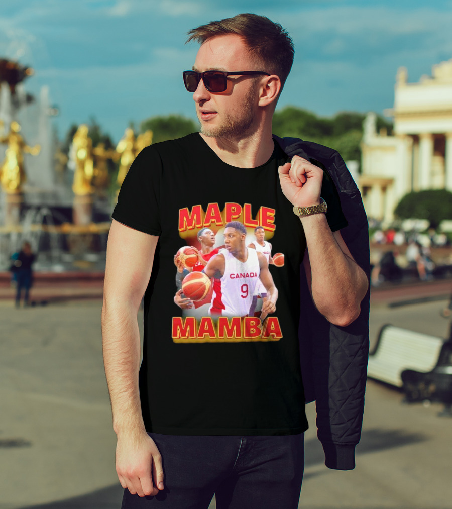 Maple Mamba Canada Basketball Player Number 9 T-Shirt