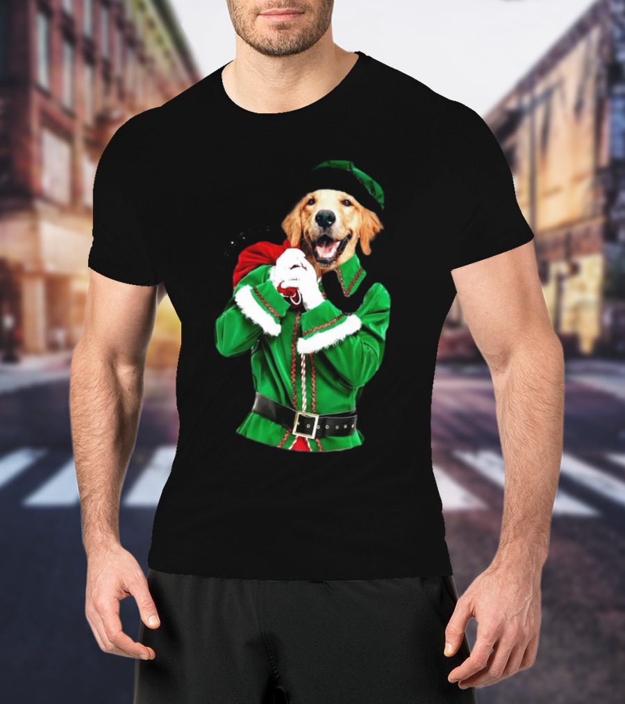 Charlie Personalized Santa Dog Christmas T-Shirt