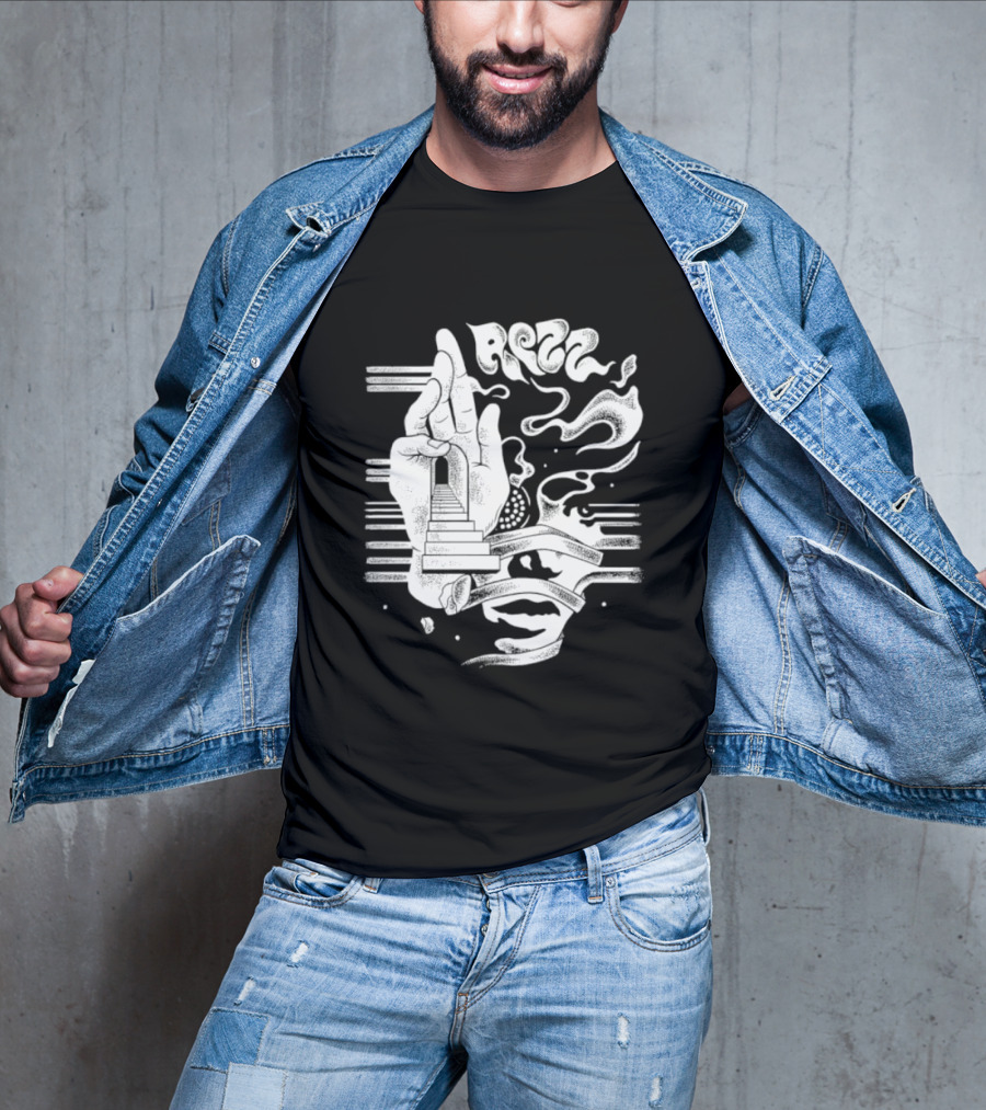 Rezz Perception Hand Staircase And Psychedelic Elements T-Shirt