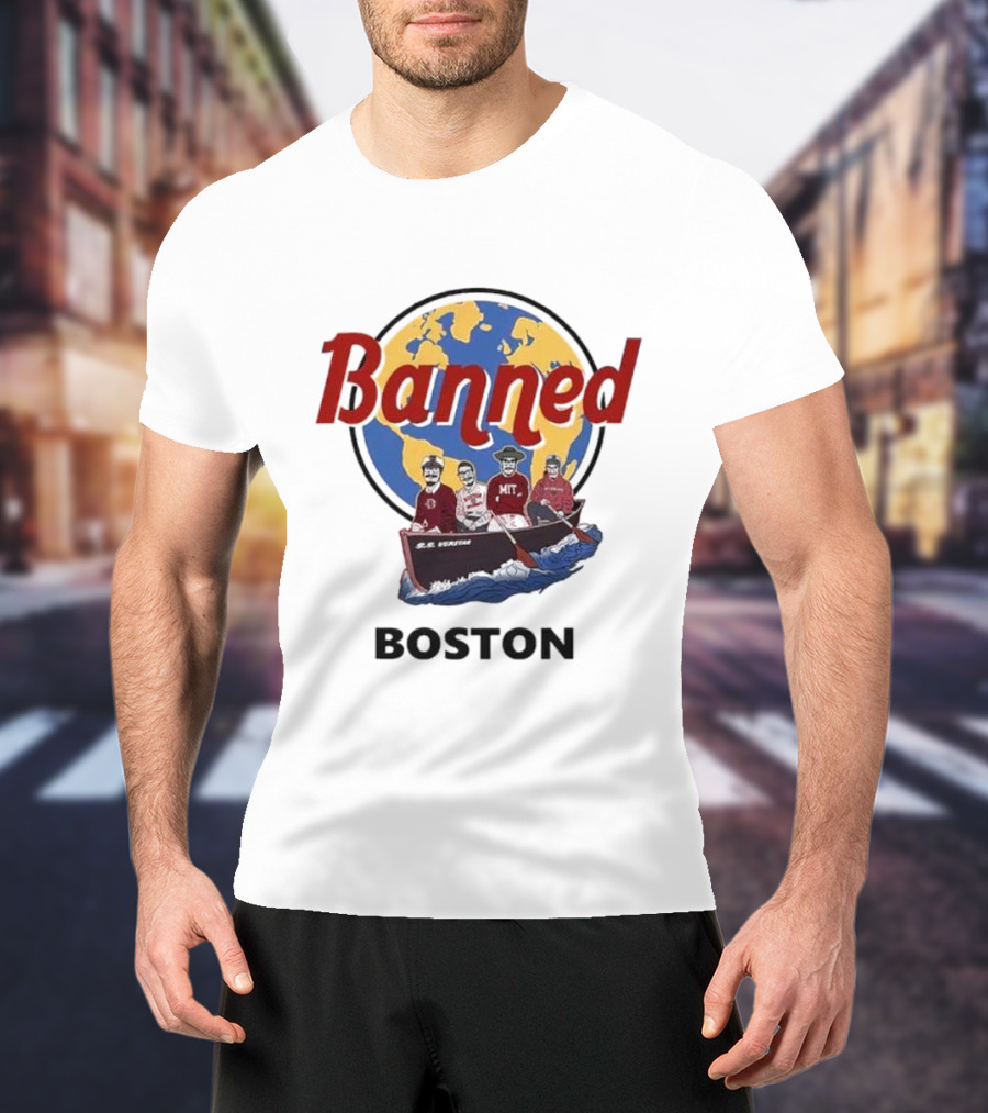 Banned Boston World Traveler Silhouette Adventure T-Shirt