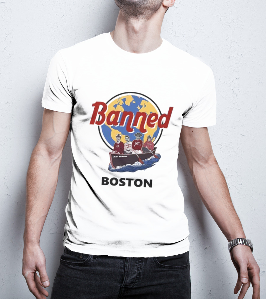Banned Boston World Traveler Silhouette Adventure T-Shirt
