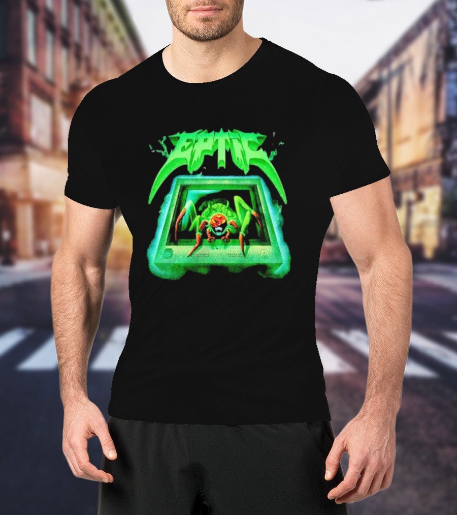 Eptic Interweb Vintage Spider On Screen T-Shirt