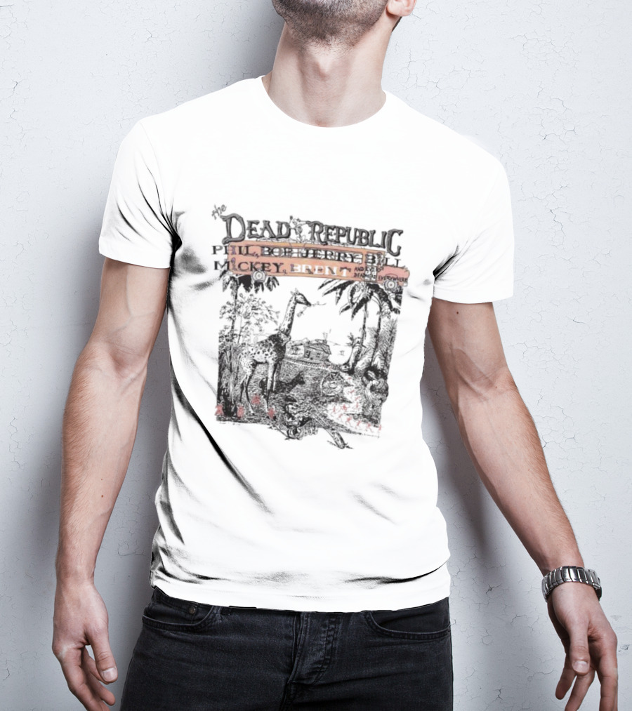 The Dead Republic Phil Bob Jerry Bill Mickey Brent Safari Scene T-Shirt
