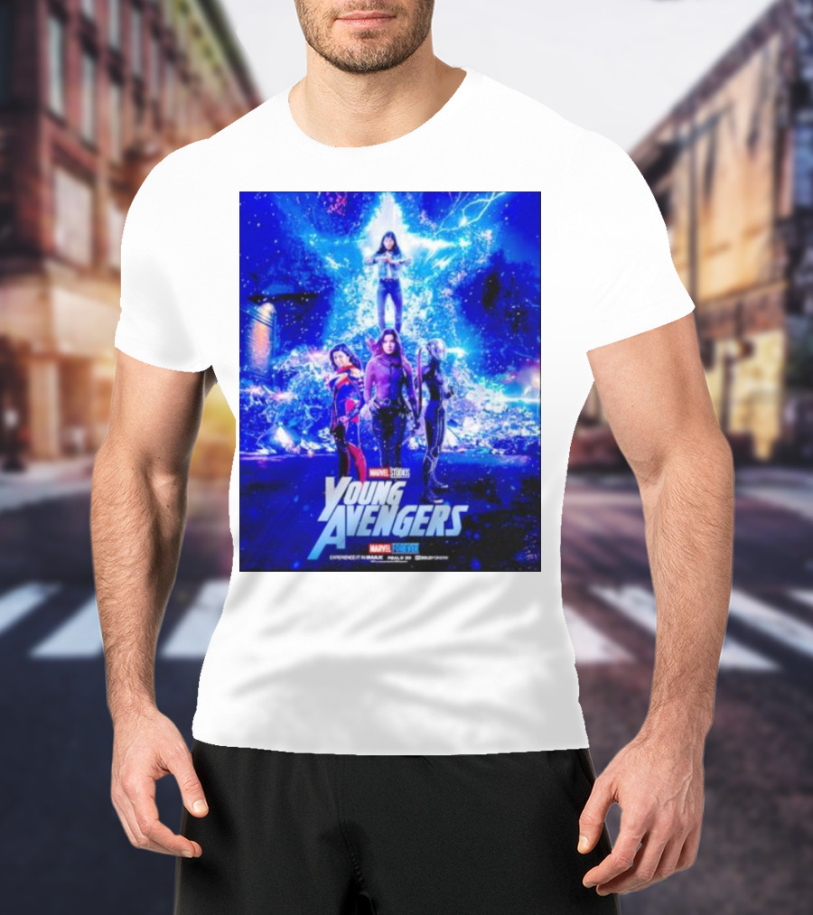 Marvel Studios Young Avengers Assemble Experience IMAX Coming Soon T-Shirt