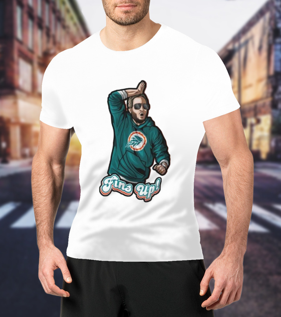 Mike McDaniel Fins Up Miami Dolphins Coach Motivation T-Shirt