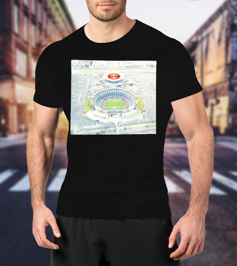 Oakland Alameda County Coliseum Complex Aerial View T-Shirt