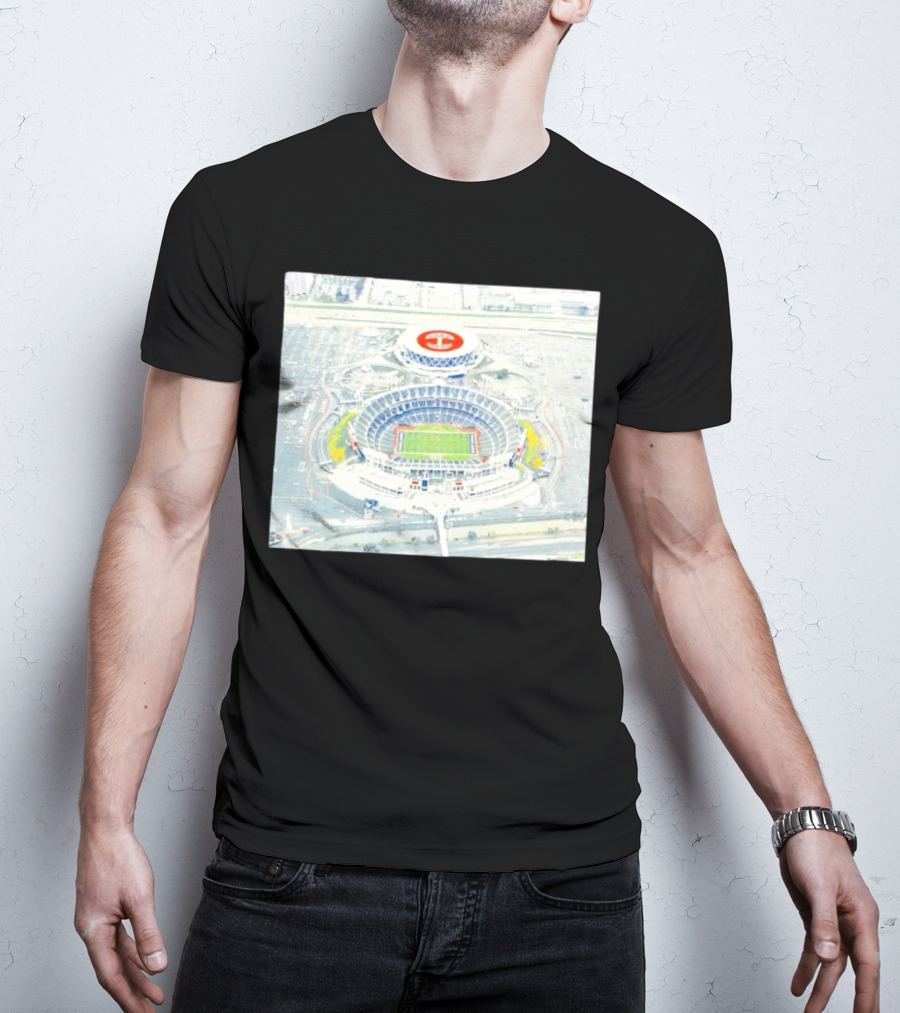Oakland Alameda County Coliseum Complex Aerial View T-Shirt