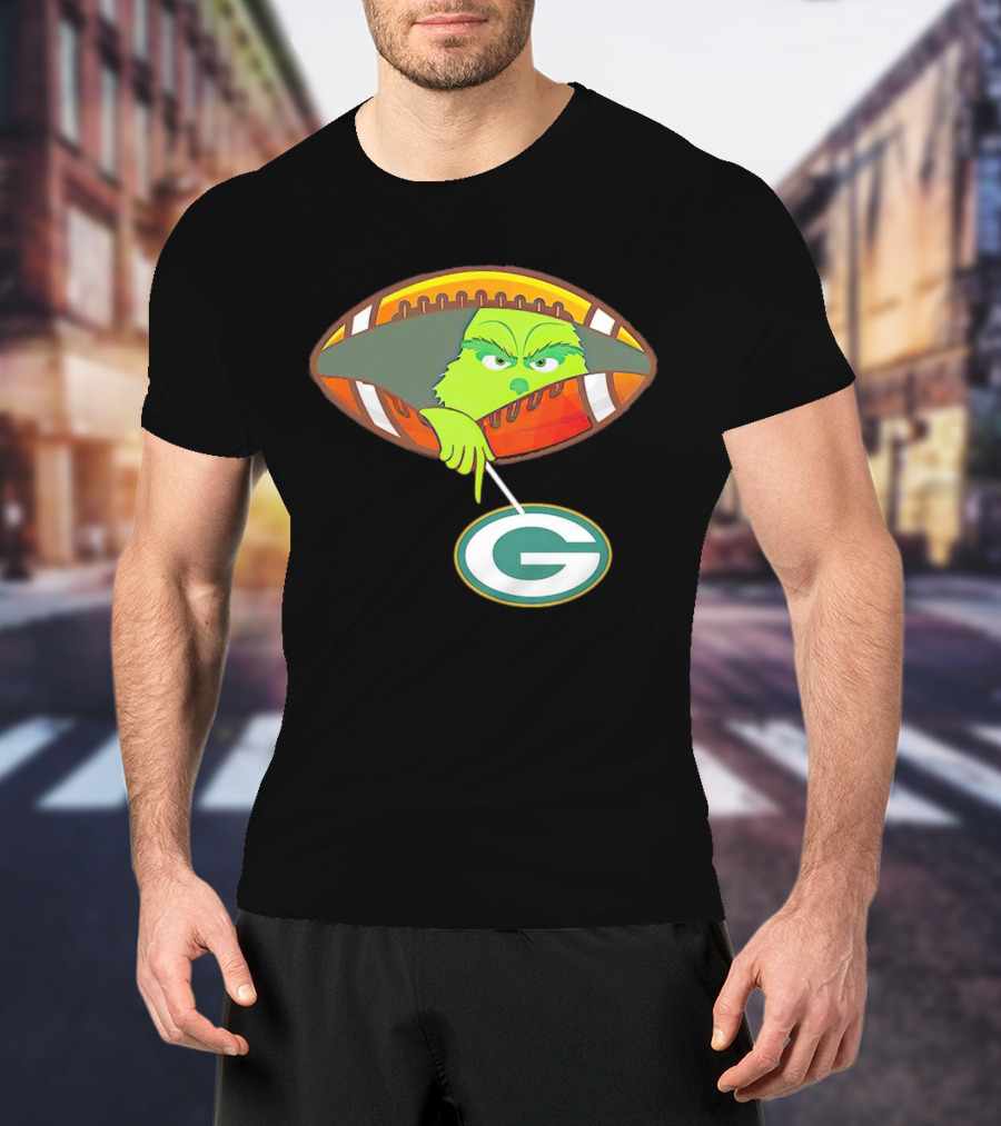 Grinch Ew Football Green Bay Packers Mockery T-Shirt