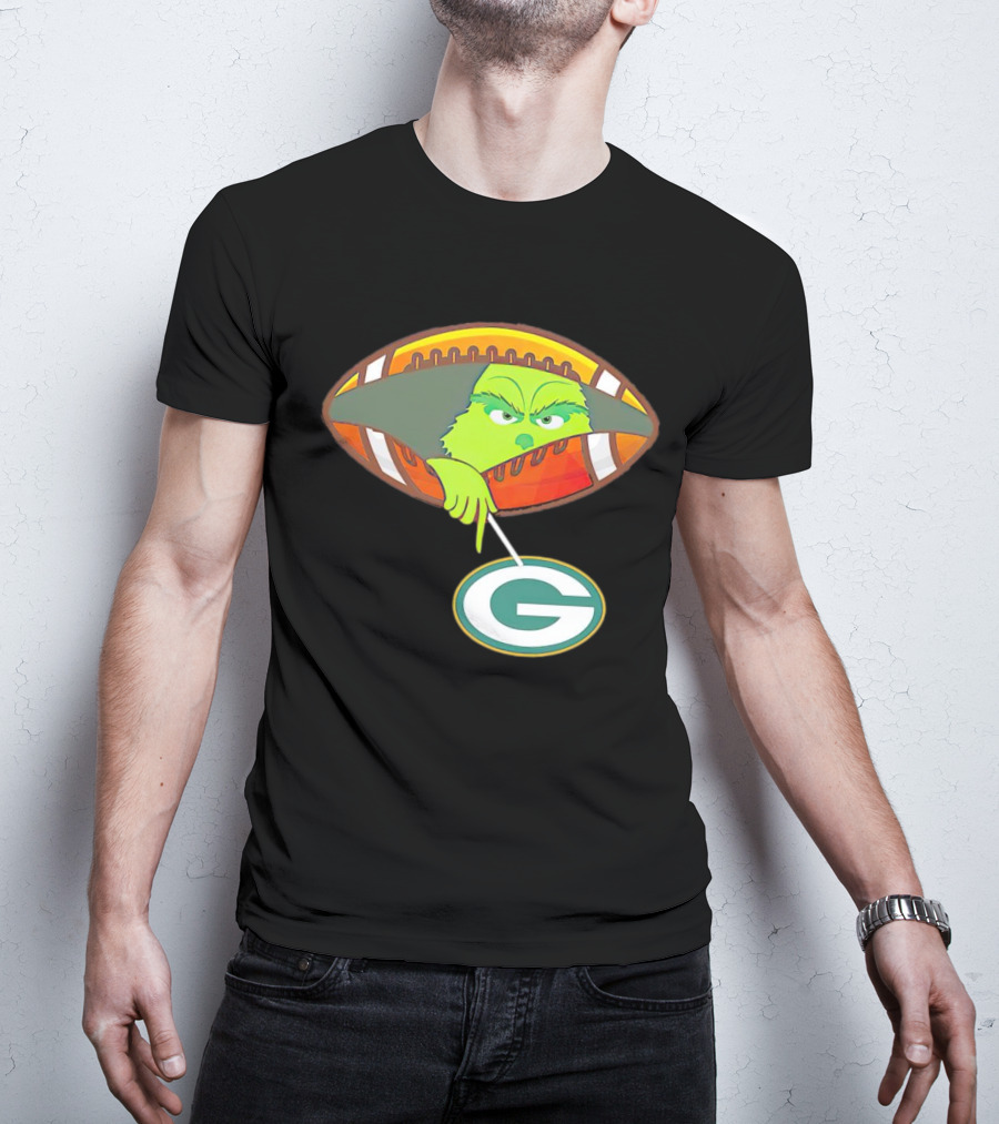 Grinch Ew Football Green Bay Packers Mockery T-Shirt