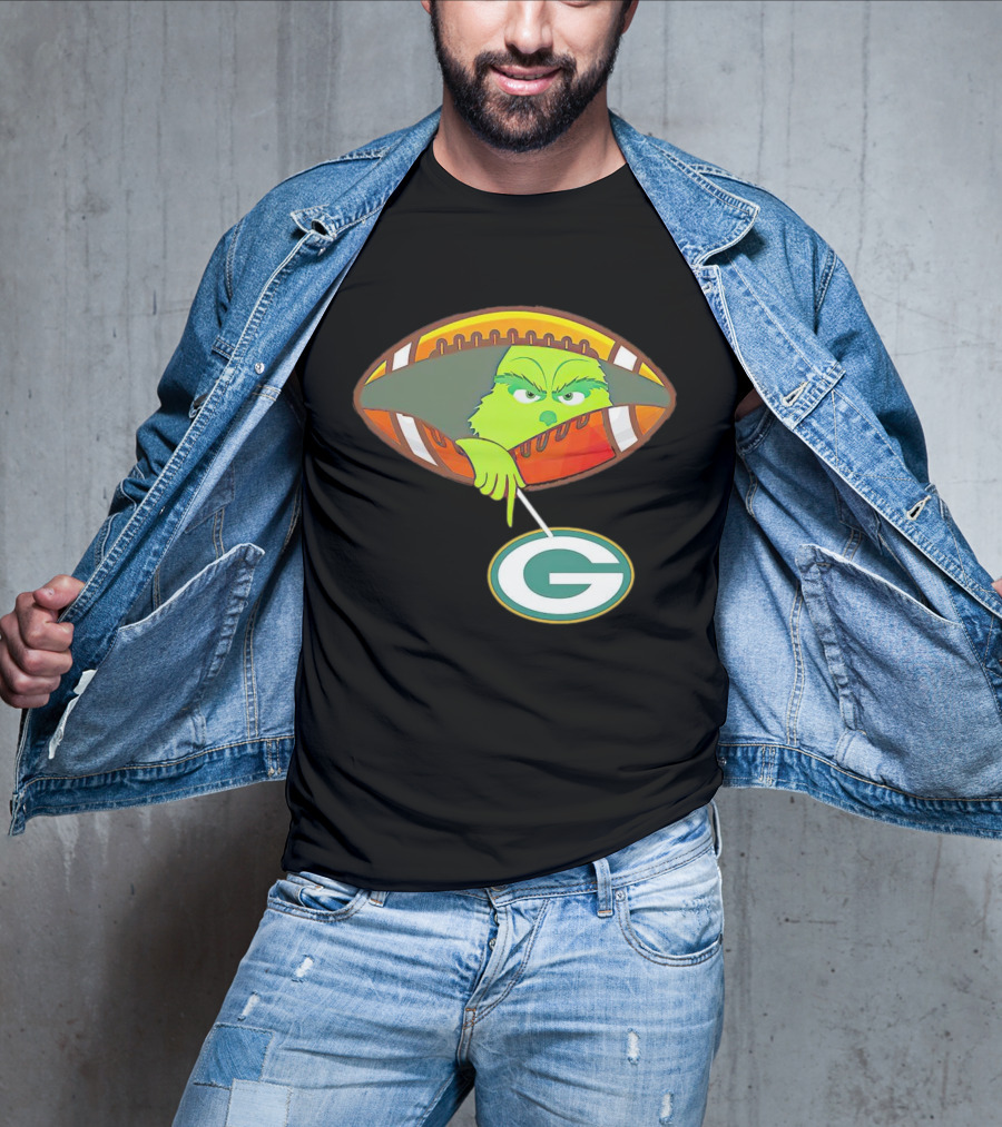 Grinch Ew Football Green Bay Packers Mockery T-Shirt