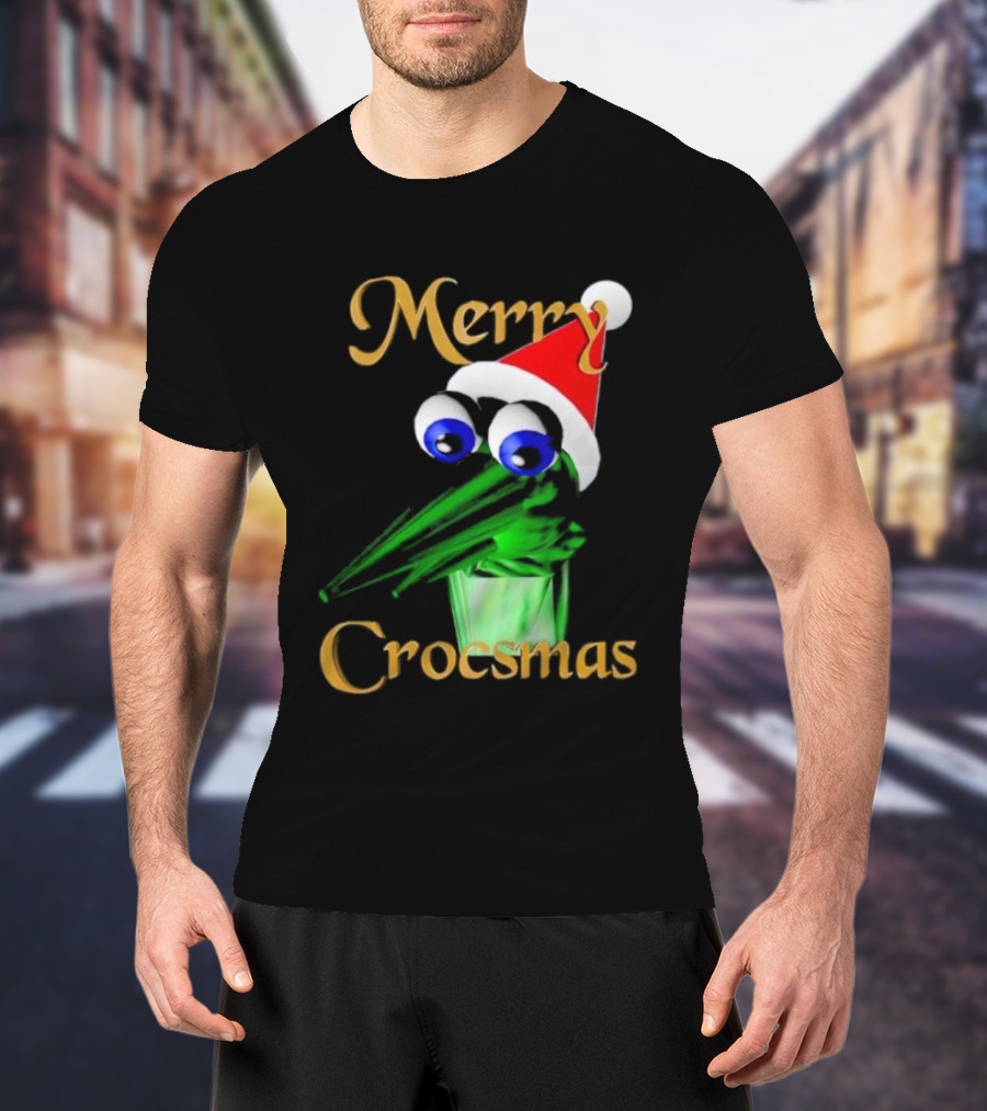 Merry Crocsmash Kekcroc Christmas Santa Hat T-Shirt