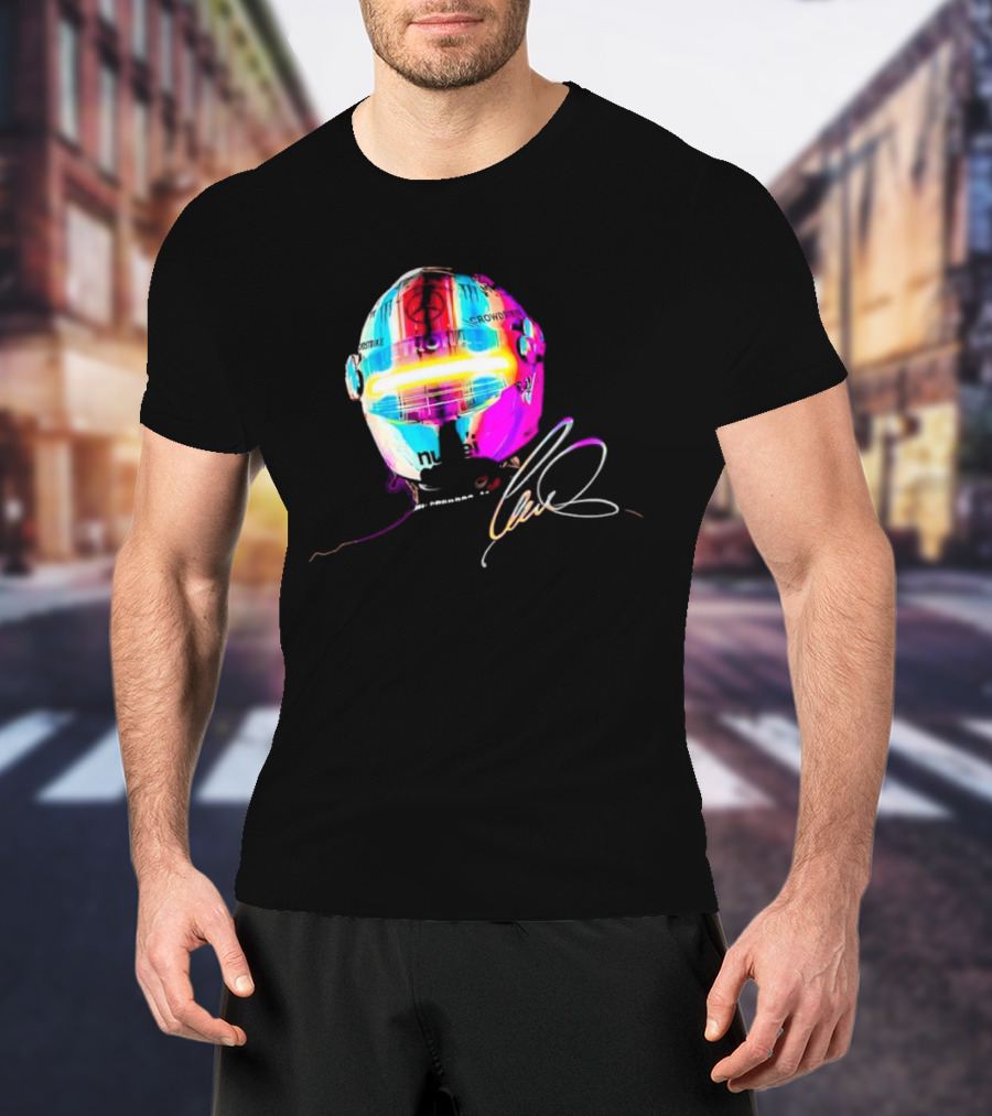 Lewis Hamilton Rainbow Signature Helmet T-Shirt