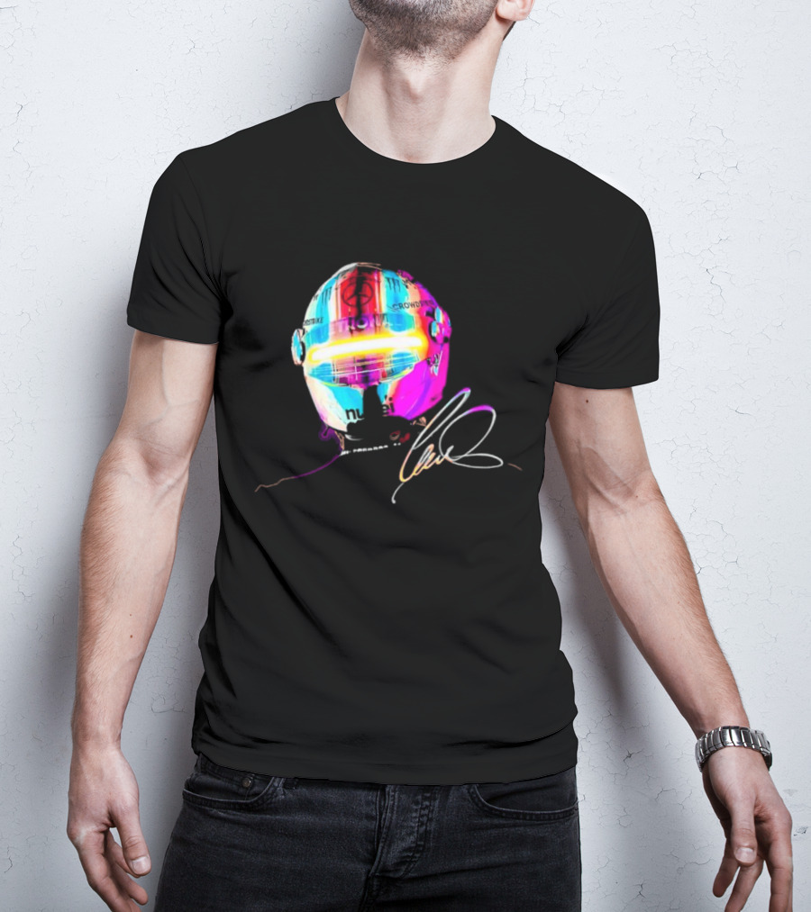 Lewis Hamilton Rainbow Signature Helmet T-Shirt