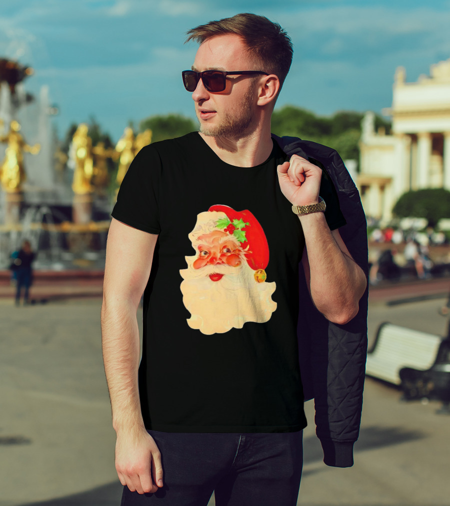 Santa Claus Vintage 1960s Christmas Nostalgia T-Shirt