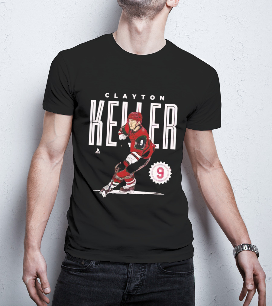 CLAYTON KELLER ARIZONA NUMBER 9 HOCKEY PLAYER T-Shirt