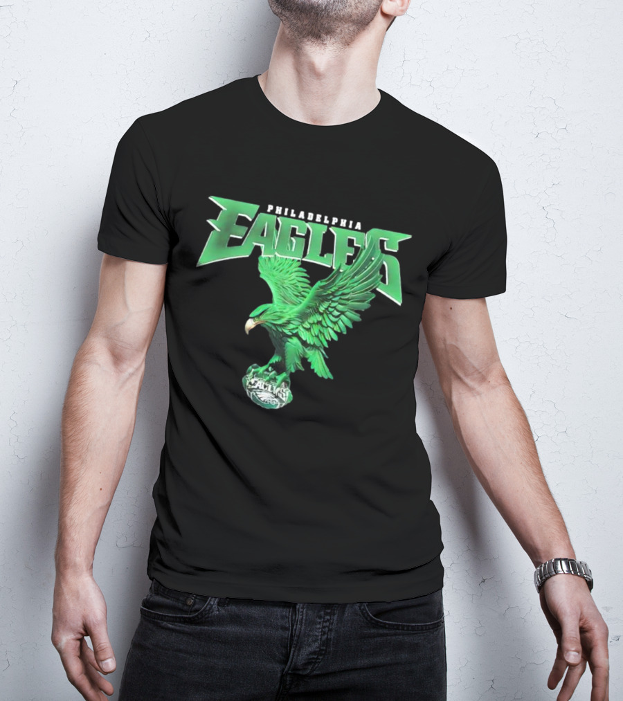 Philadelphia Eagles Green Soaring Eagle T-Shirt