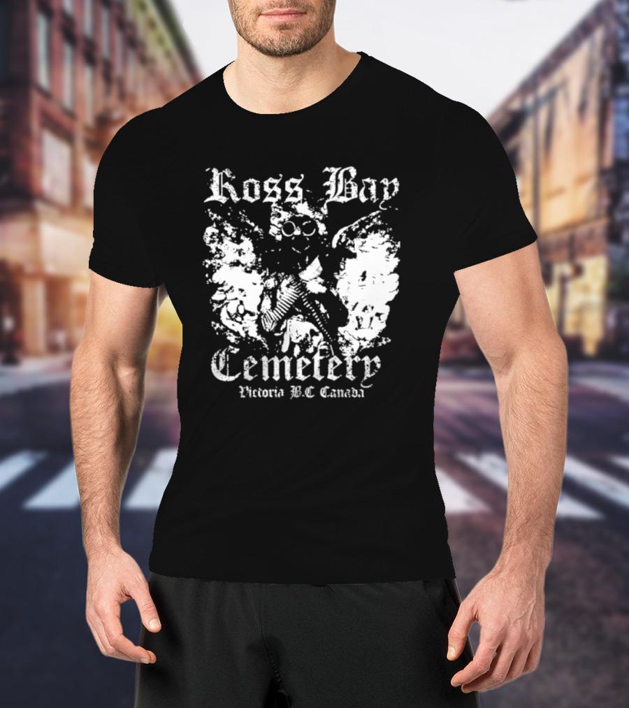 Ross Bay Cemetery Victoria BC Canada Vintage Gothic Skull T-Shirt