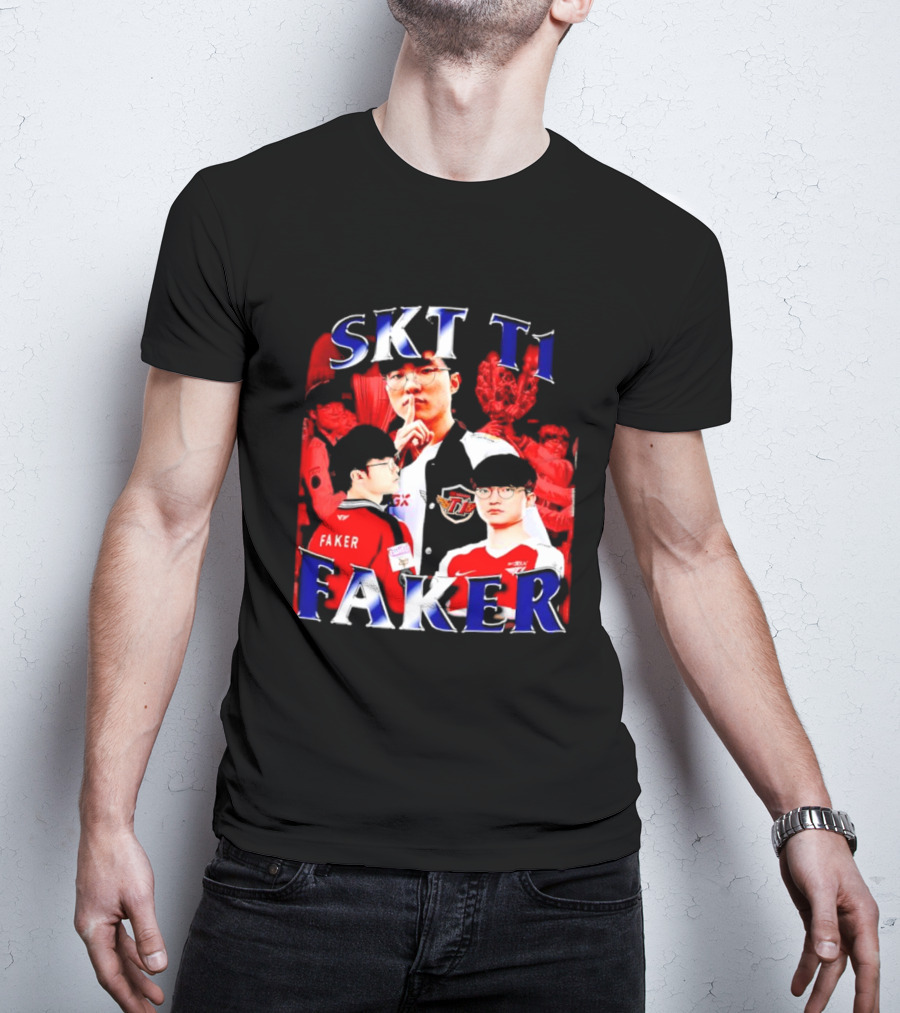 SKT T1 Faker Vintage Champion Legacy T-Shirt