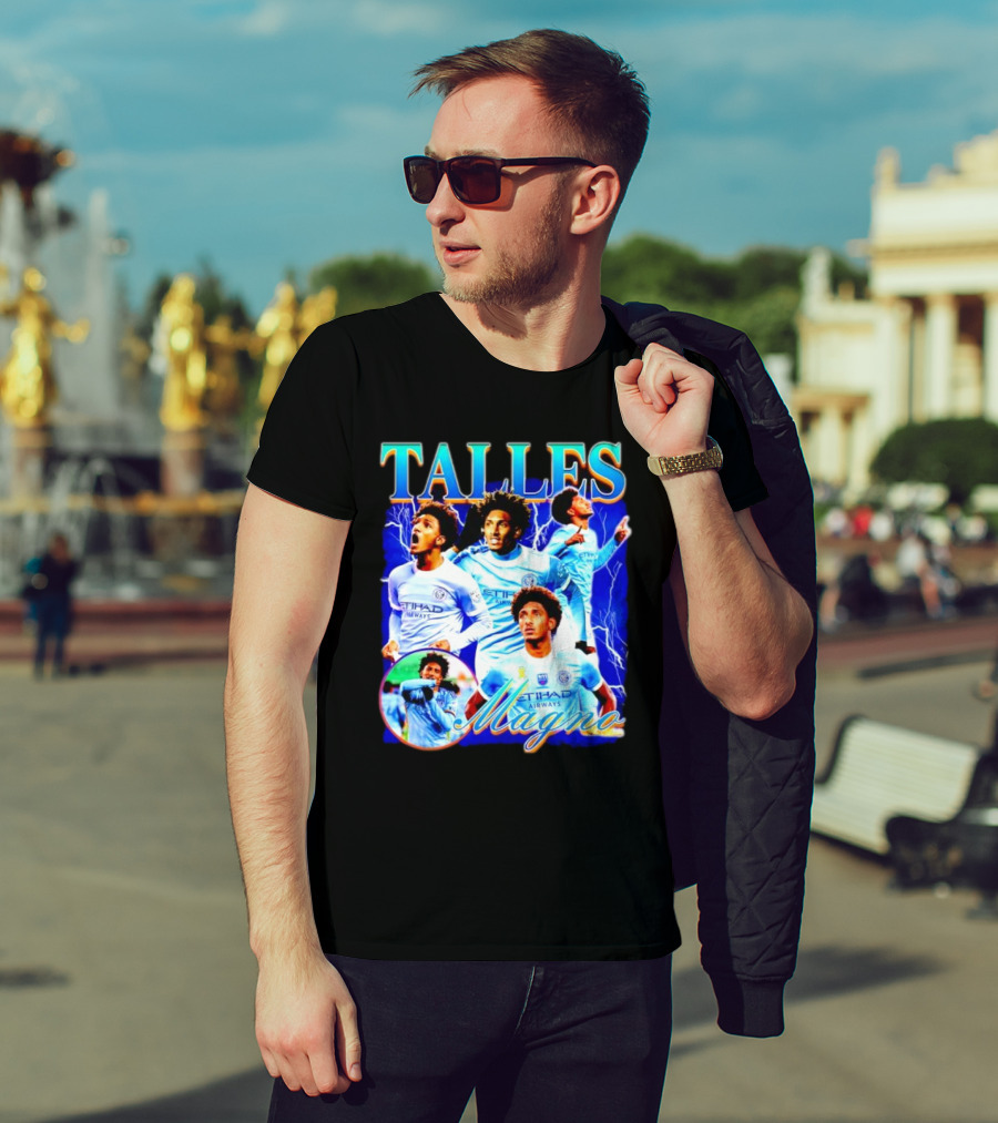 Talles Magno Etihad Airways Lightning Soccer Montage T-Shirt