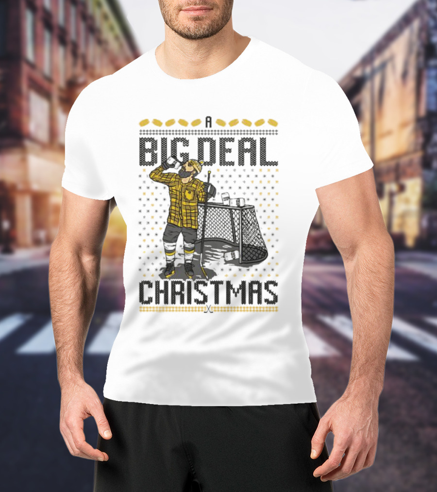 Big Deal Christmas Hockey Goalie T-Shirt