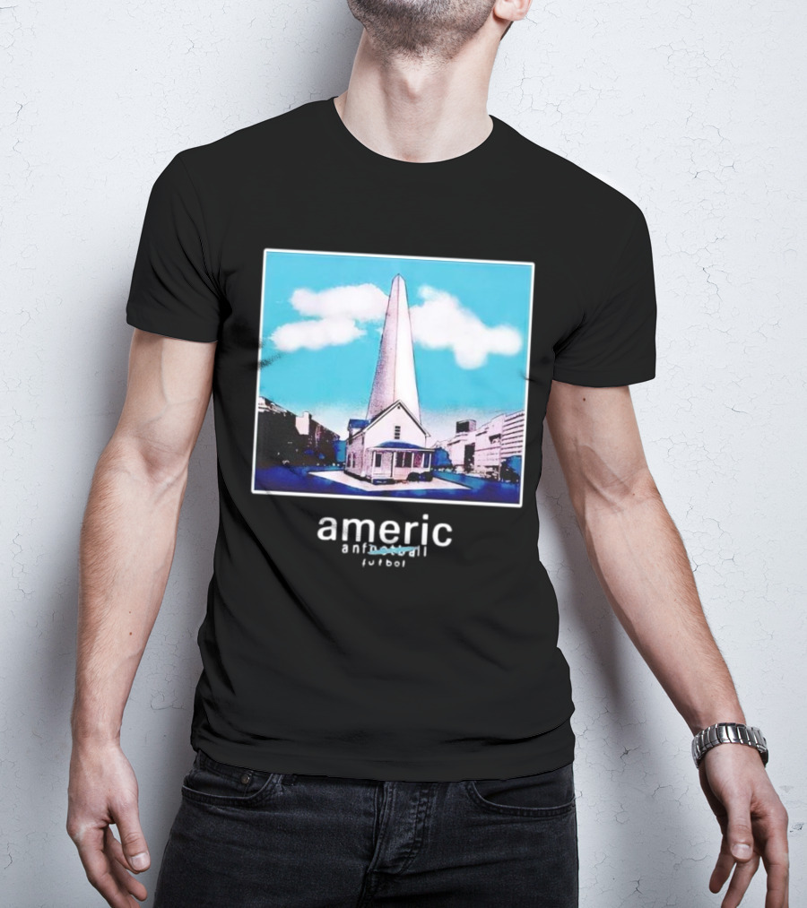 Americ Anfootball Futbol House And Obelisk Cityscape T-Shirt