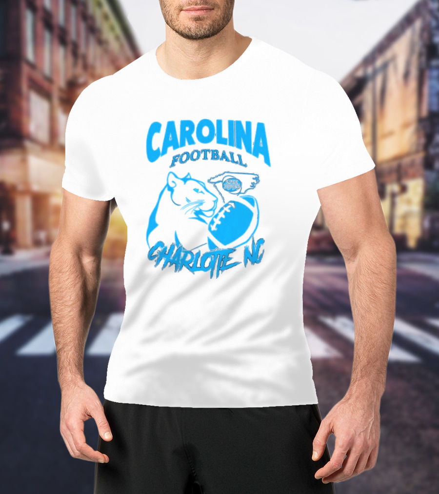 Carolina Football Since 1995 Charlotte NC Panther T-Shirt