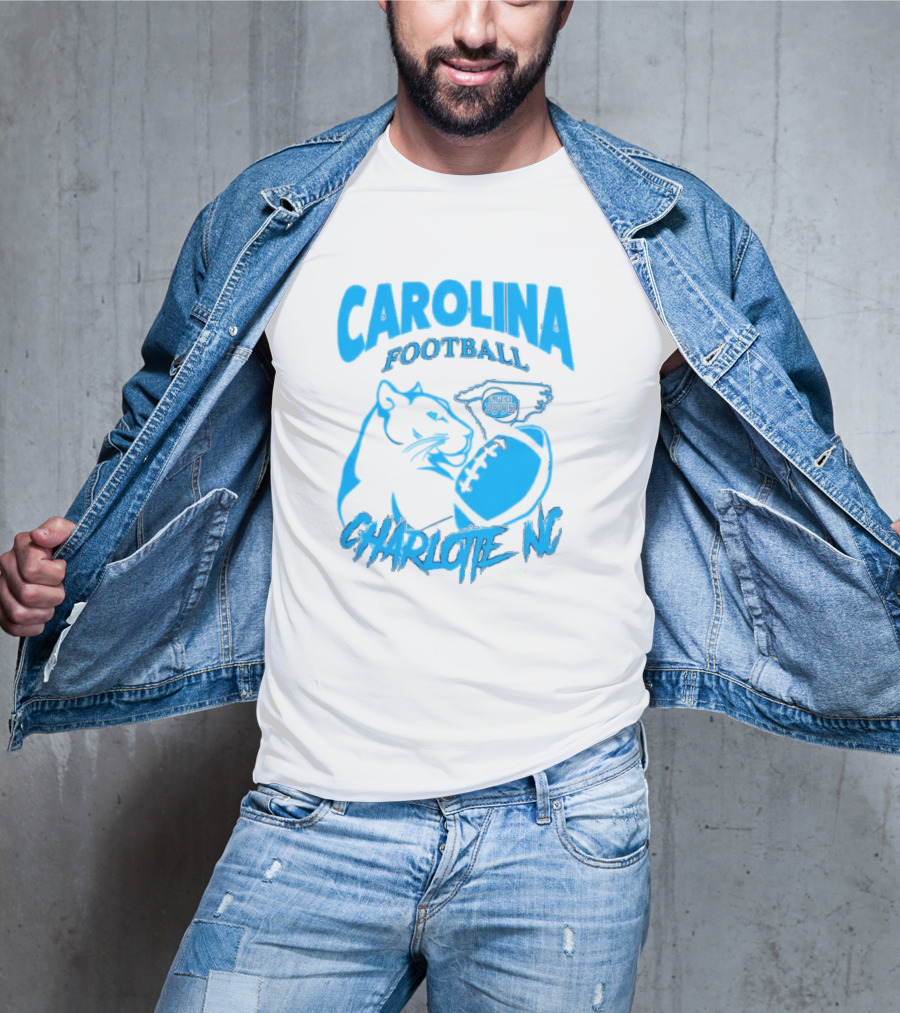 Carolina Football Since 1995 Charlotte NC Panther T-Shirt