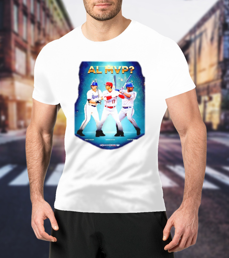 AL MVP Corey Seager Shohei Ohtani Marcus Semien Season Dreams T-Shirt