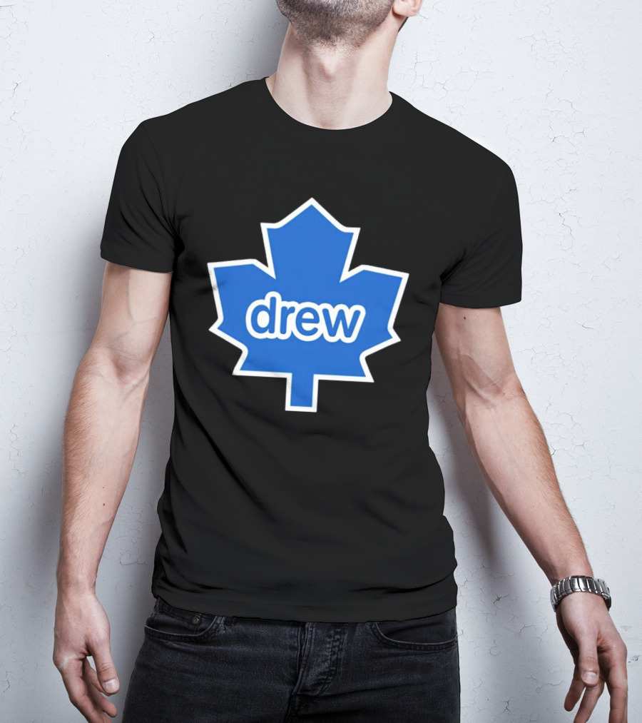 Toronto Maple Leaf Drew Logo Blue Leaf T-Shirt