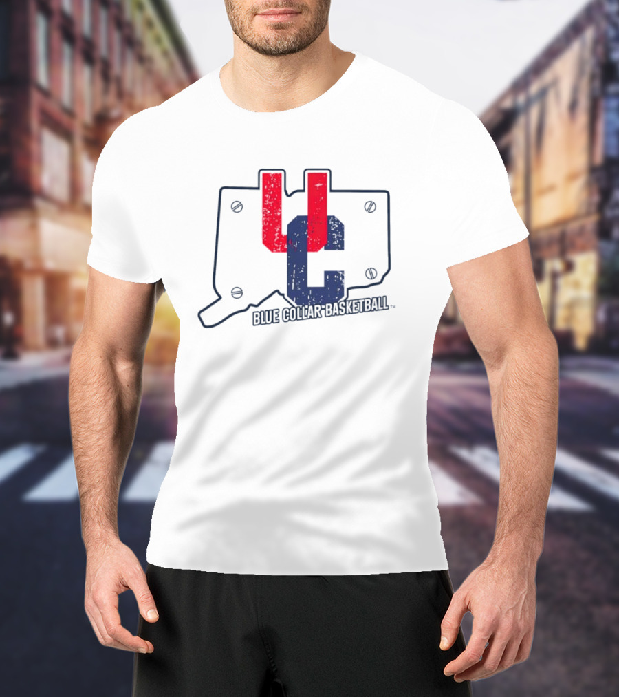 UC Blue Collar Basketball Connecticut T-Shirt