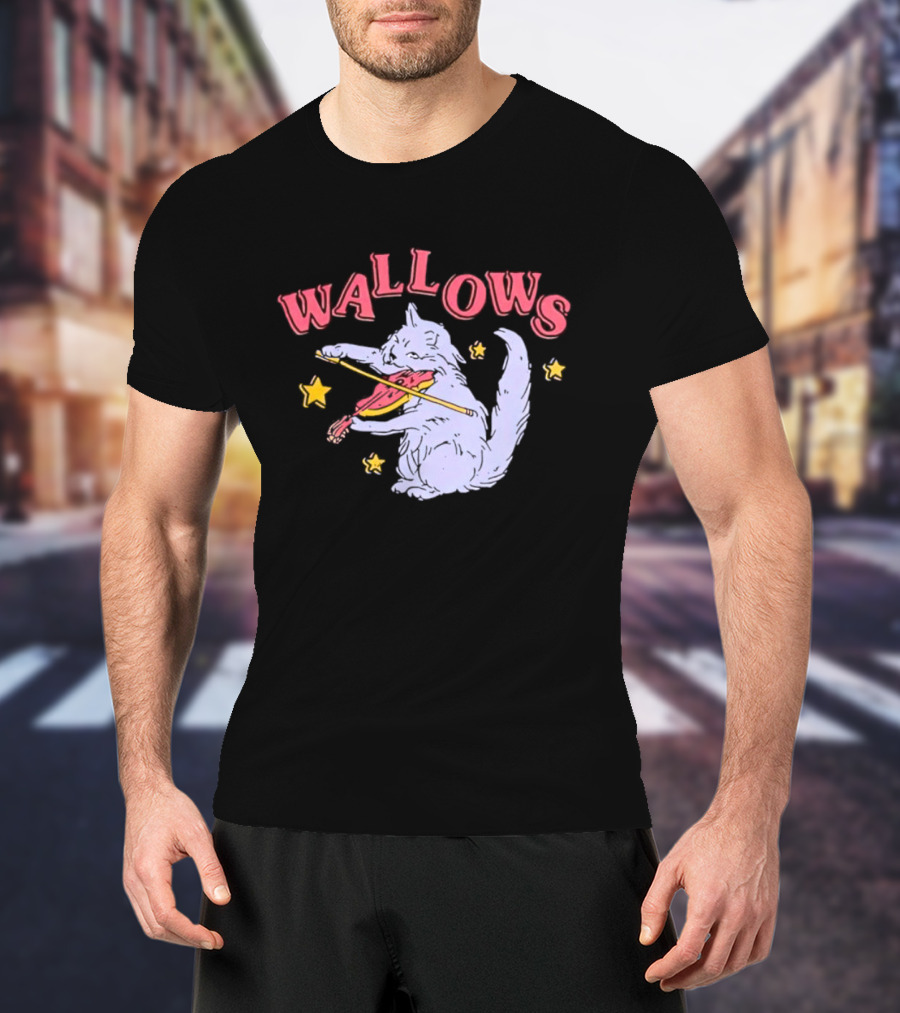 Wallows Playing Cat Fiddle With Stars T-Shirt