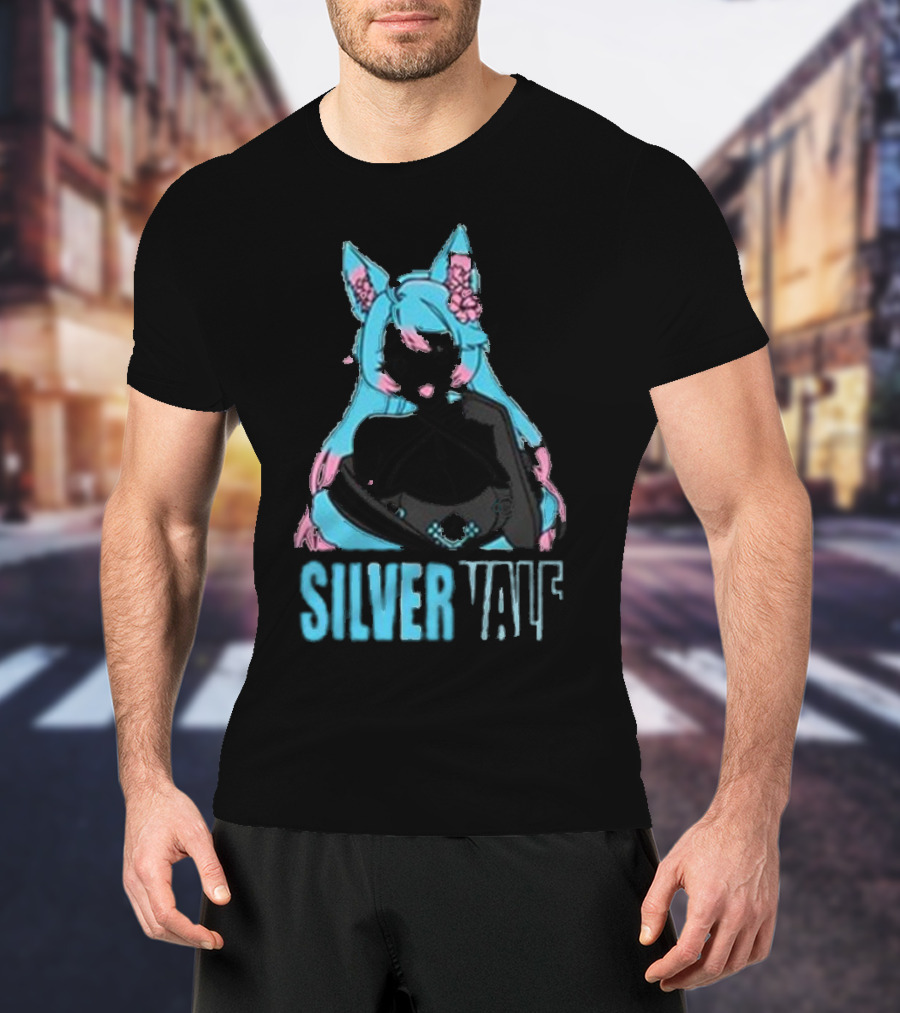 Silvervale Pastel Pop Anime Cat Ear Character T-Shirt