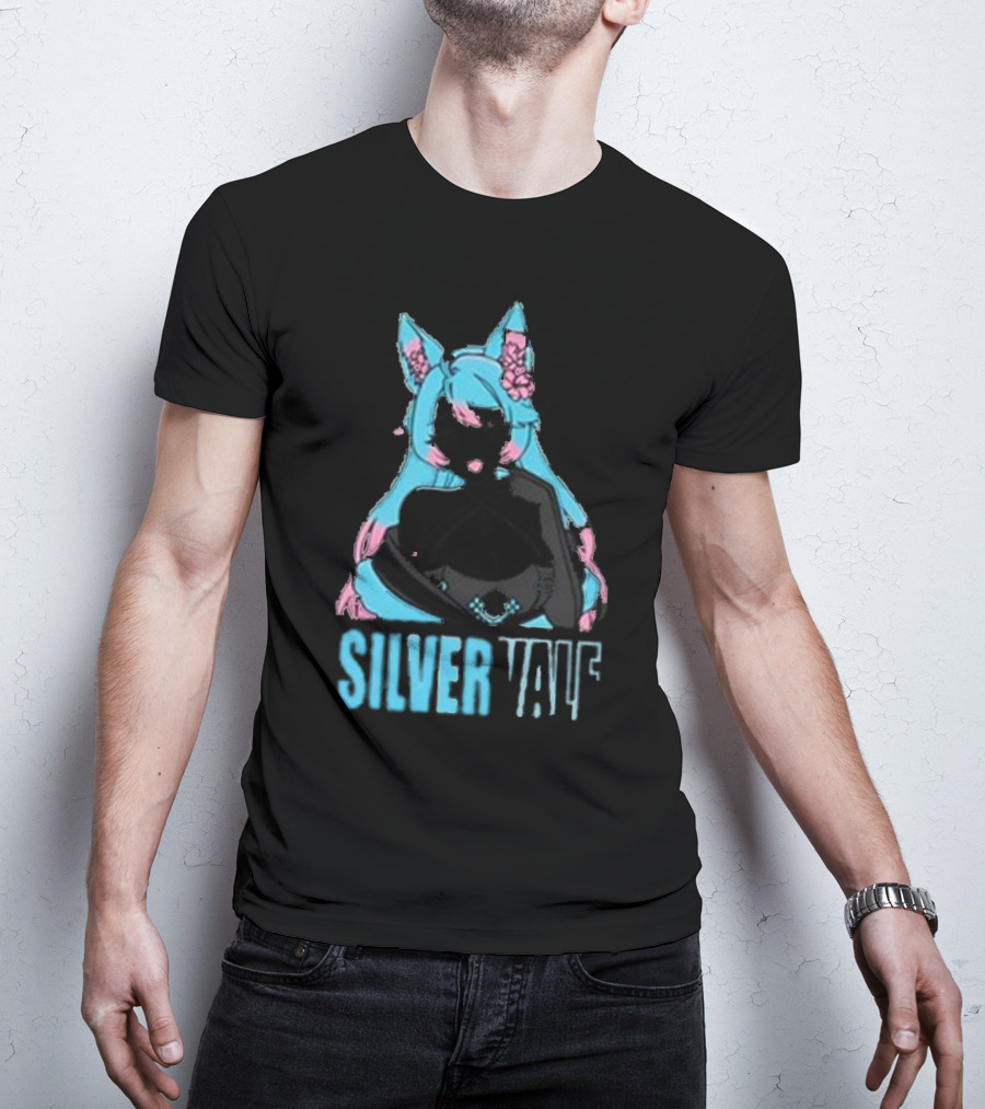 Silvervale Pastel Pop Anime Cat Ear Character T-Shirt