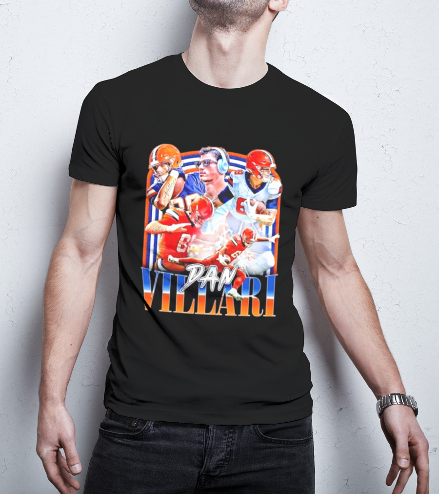 Dan Villari Vintage Football Montage T-Shirt