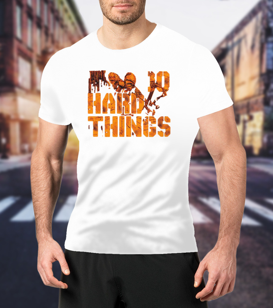 Do Hard Things Archery Bow And Arrow Drawing T-Shirt