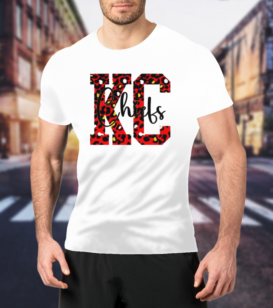 KC Chiefs Leopard Print T-Shirt