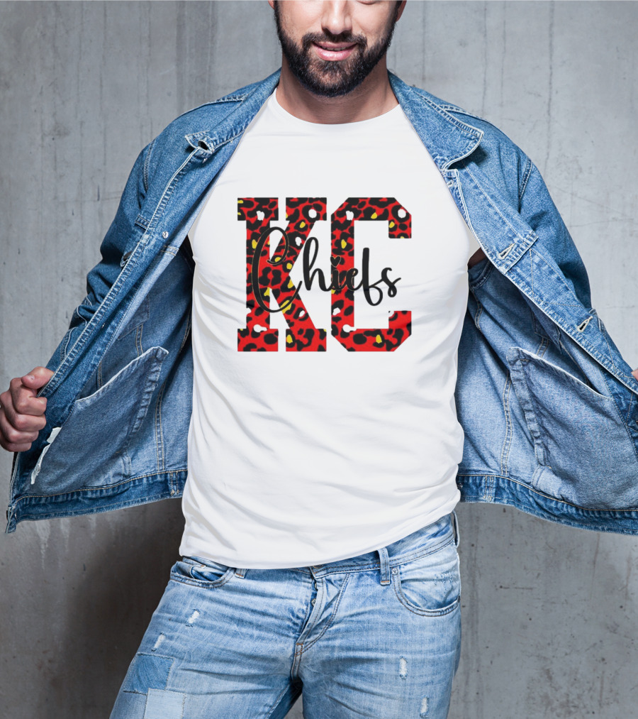 KC Chiefs Leopard Print T-Shirt