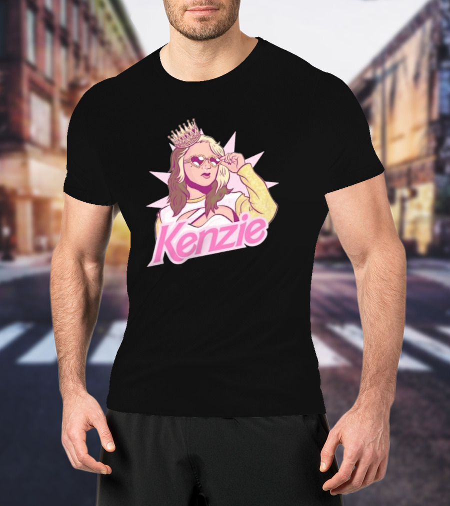 Kenzie Paige Pink Queen Icon With Crown And Sunglasses T-Shirt