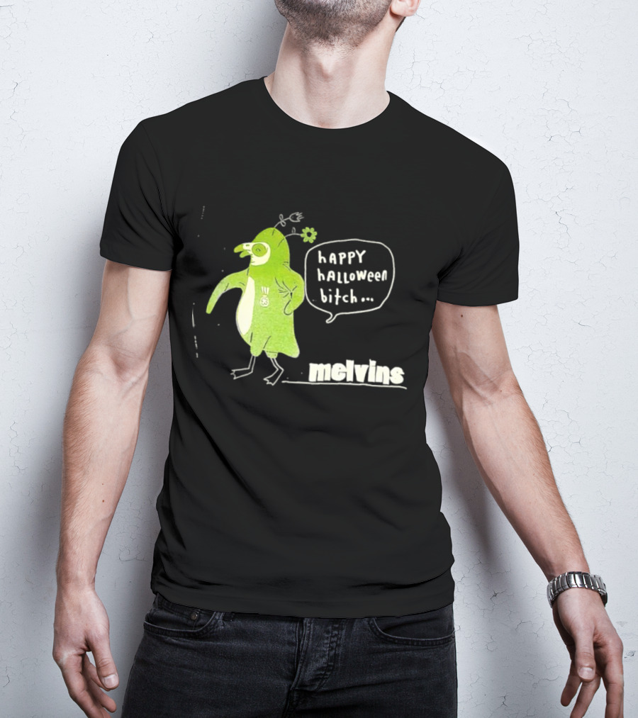 Melvins Happy Halloween Bitch Green Bird Costume T-Shirt