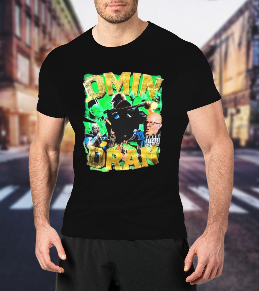 OMIN DRAN Arcade Vintage Parental Advisory T-Shirt