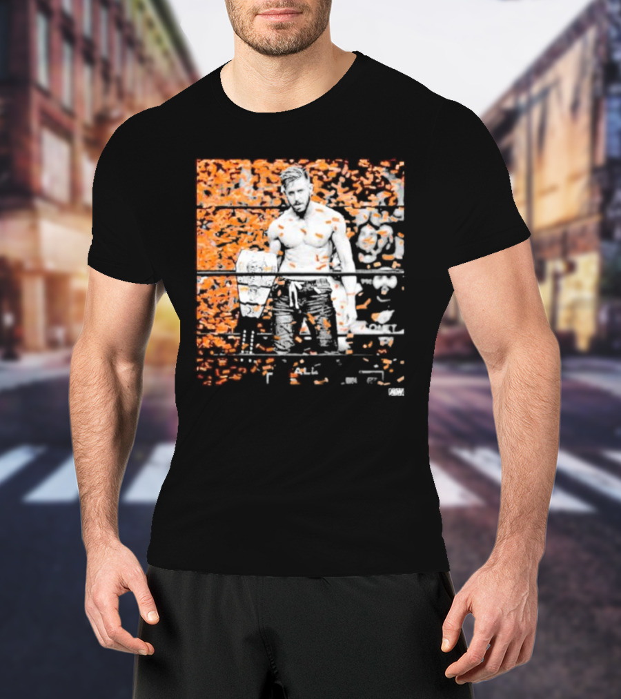 Orange Cassidy AEW Champion Confetti T-Shirt