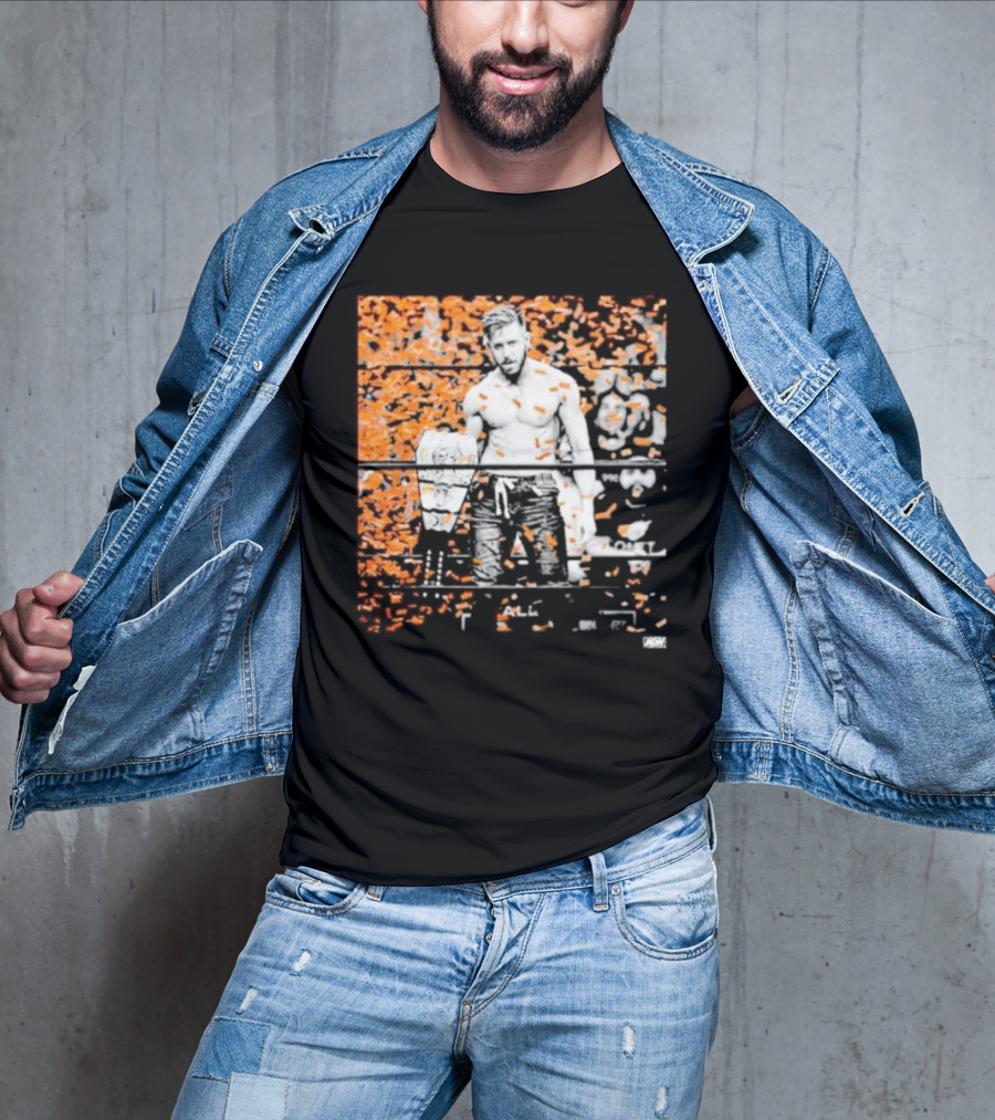 Orange Cassidy AEW Champion Confetti T-Shirt