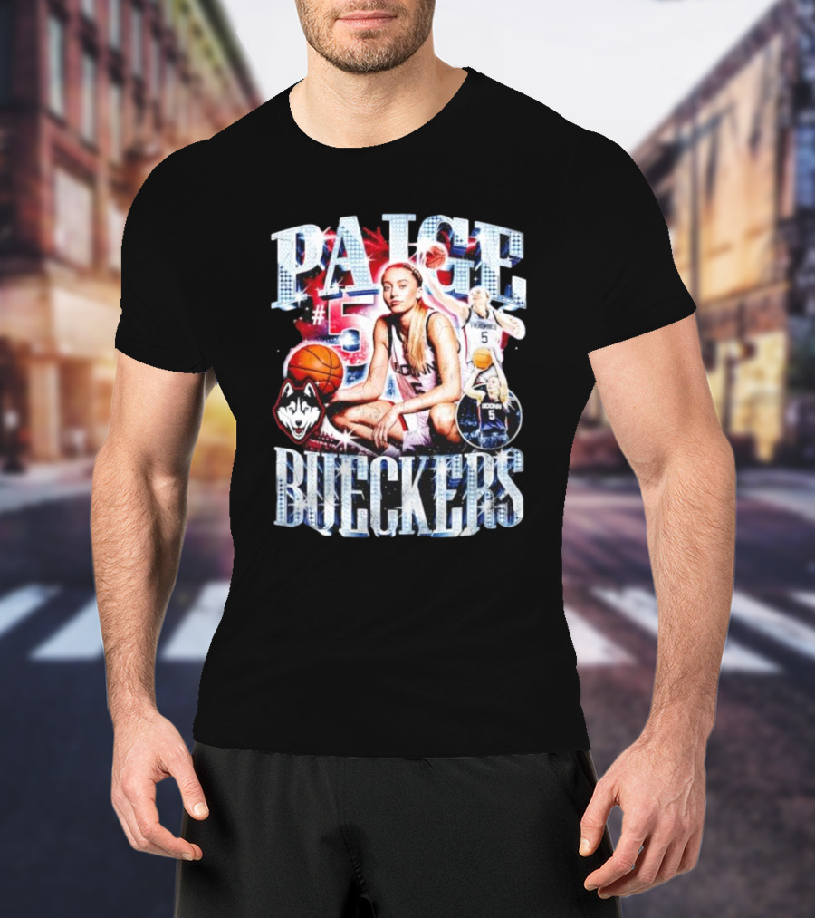 PAIGE #5 BUECKERS UCONN HUSKIES BASKETBALL VINTAGE T-Shirt
