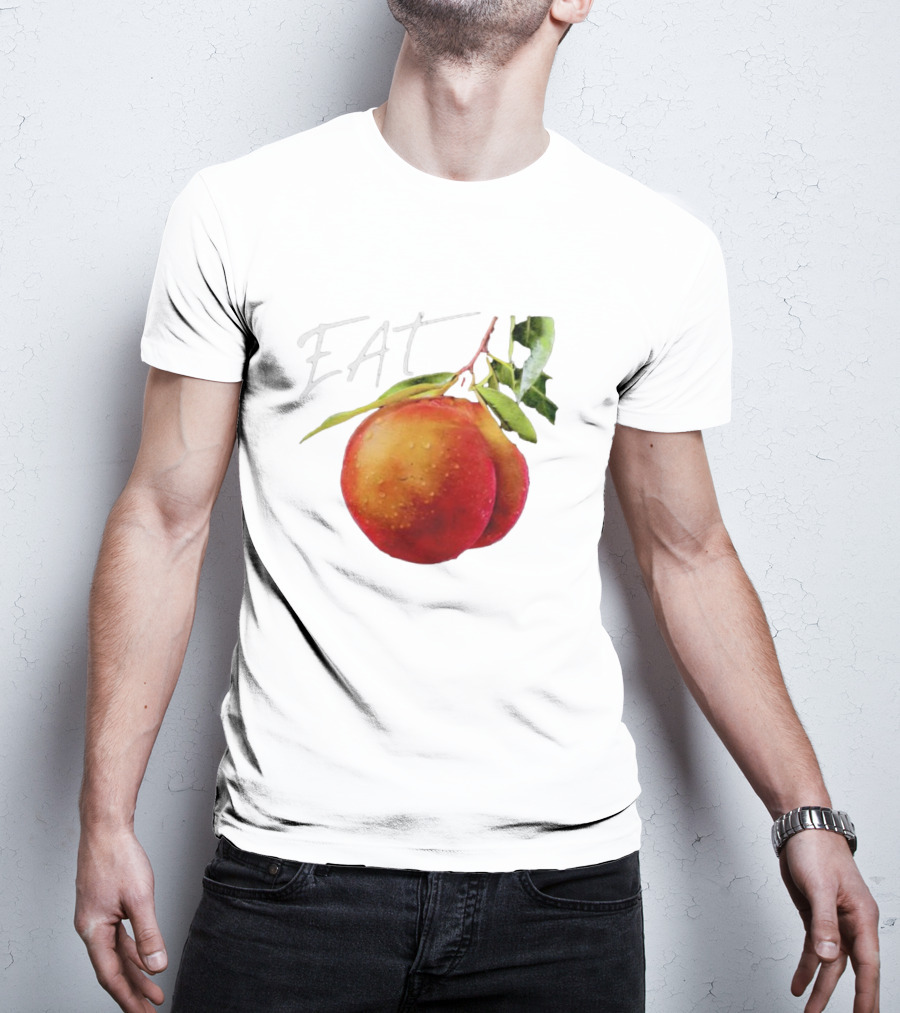 EAT Juicy Peaches With Dewy Leaves T-Shirt