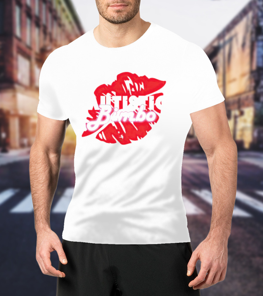 Autistic Bimbo Bold Red Lips T-Shirt